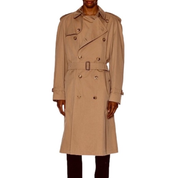 Burberry Other - Burberry Double Breasted Long Khaki Trench Coat w/Removable Wool Lining Size 44